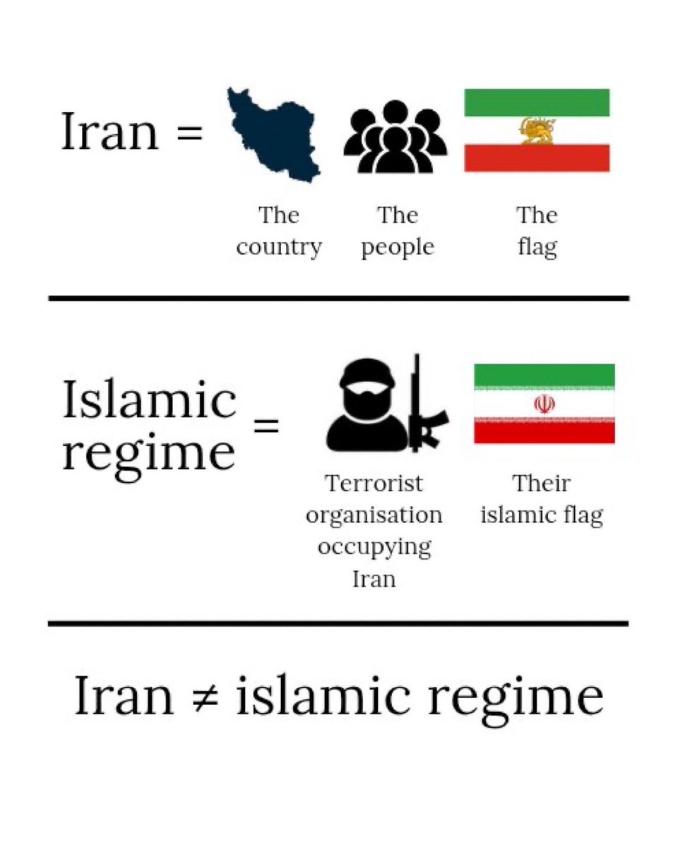 SpaceT98's tweet photo. @farzyness Bro. I fully respect you. But don’t mix up Iranian with the murderous occupying Islamic republic! Thank you! https://t.co/MhSsvYz423