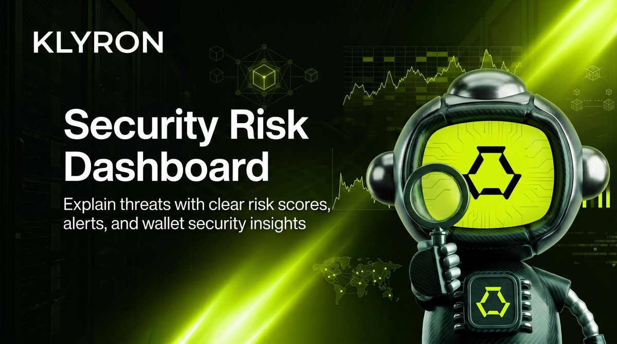 Klyron_RH's tweet photo. Security becomes more effective when risks are easy to understand.

Klyron presents clear risk scores, transaction insights, and actionable security alerts, giving users the confidence to make informed decisions before every signature. https://t.co/OTB2e5Mbwi