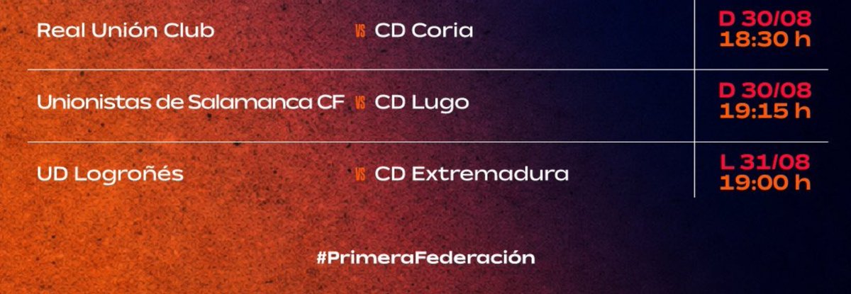 LuisGarcinuno3's tweet photo. El Lunes 31 de Agosto a las 19:00.
Madre mía, que horario en nuestro debut en 1ªRFEF. #UDLog https://t.co/MK6nGNVQFy