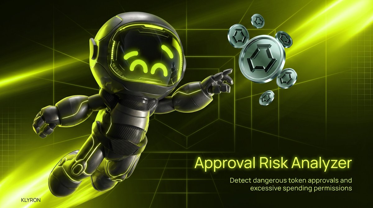 Klyron_RH's tweet photo. Token approvals can remain active long after a transaction is complete.

Klyron reviews approval requests, identifies excessive spending permissions, and helps users understand potential risks before granting access to their assets. https://t.co/rlAYffzHOT