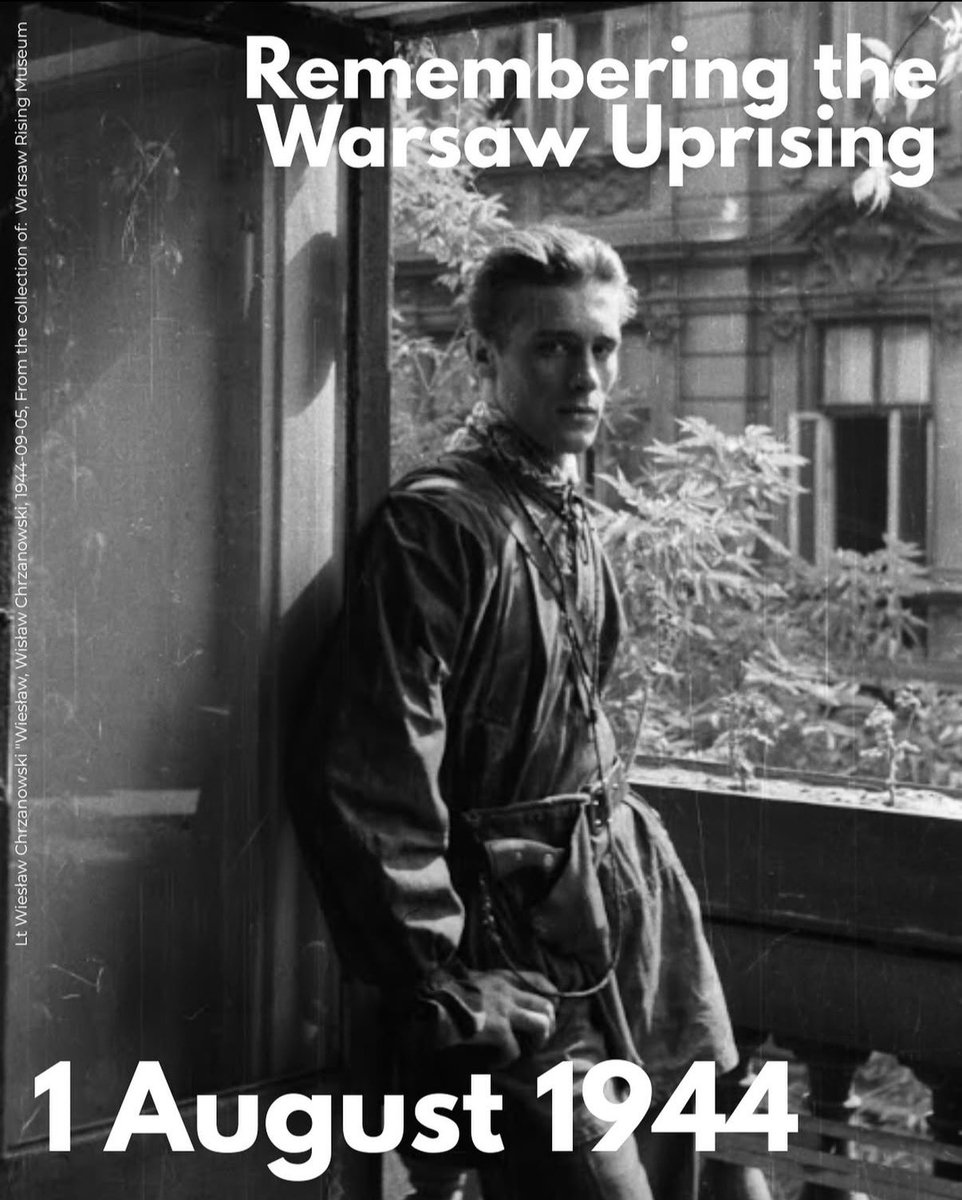 lawiecikmanga's tweet photo. A bit of #offtop but I wanted to use this occassion to share about my country’s important date, especially that we were talking about CN’s important dates.
Today we have a National Day of Remembrance of the Warsaw Uprising.
Every year on August 1st at exactly 5:00 p.m. (Godzina “W” / W Hour), Warsaw falls silent to honour the thousands of men, women and chilrdren who rose against the German occupation in the hope of liberating their city.
The uprising lasted 63 days. It got very little of outside support during that time. It was also the single largest military effort taken by any European resistence movement during World War II.
It was led by the Polish resistance „Armia Krajowa” (eng. „Home Army”). The uprising was timed to coincide with the retreat of the German forces from Poland ahead of the Soviet advance. While approaching the eastern suburbs of the city, the Red Army halted combat operations, enabling the Germans to regroup and defeat the Polish resistance and to destroy the city in retaliation. Around 150,000–200,000 civilians lost their lives. Around 700,000 civilians were expelled from the city.
The defeat of the uprising and suppression of the Home Army enabled the pro-Soviet Polish administration, instead of the Polish government-in-exile based in London, to take control of Poland afterwards. Poland remained part of the Soviet-aligned Eastern Bloc throughout the Cold War until 1989.
Today, it’s 82nd Anniversary of the outbreak of Warsaw Uprising and we again, pause to remember and we are are proud of our brave ancestors.
For that, I will be sharing here some pictures taken during uprising, arts and other thing related to it in the thread!
Photos:
📷 Janina Marisówna-Tomiak in front of the poster „To arms in the ranks of A.K” at Muranowska Street.
📷 Unknown children fighting in uprising, photo from the collection of the Warsaw Uprising Museum.
📷 Wiesław Chrzanowski (Lieutenant „Wiesław”), September 5th, 1944, Collection of the Warsaw Rising Museum.
#warsawuprising #powstaniewarszawskie
