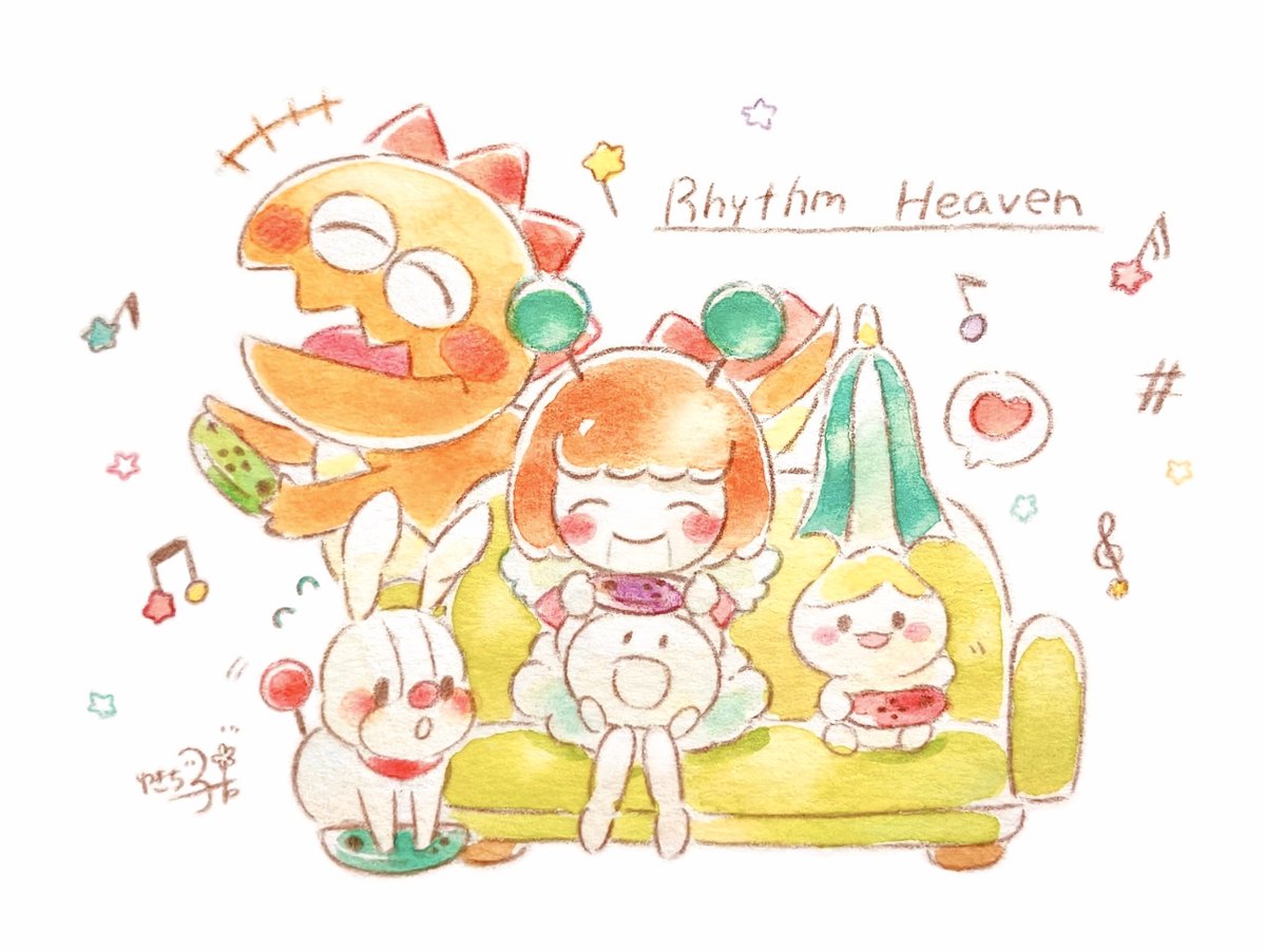 yukichi_0611's tweet photo. みんなでラララ🎶🌟🎮
 #リズム天国 https://t.co/spSseeIMhw