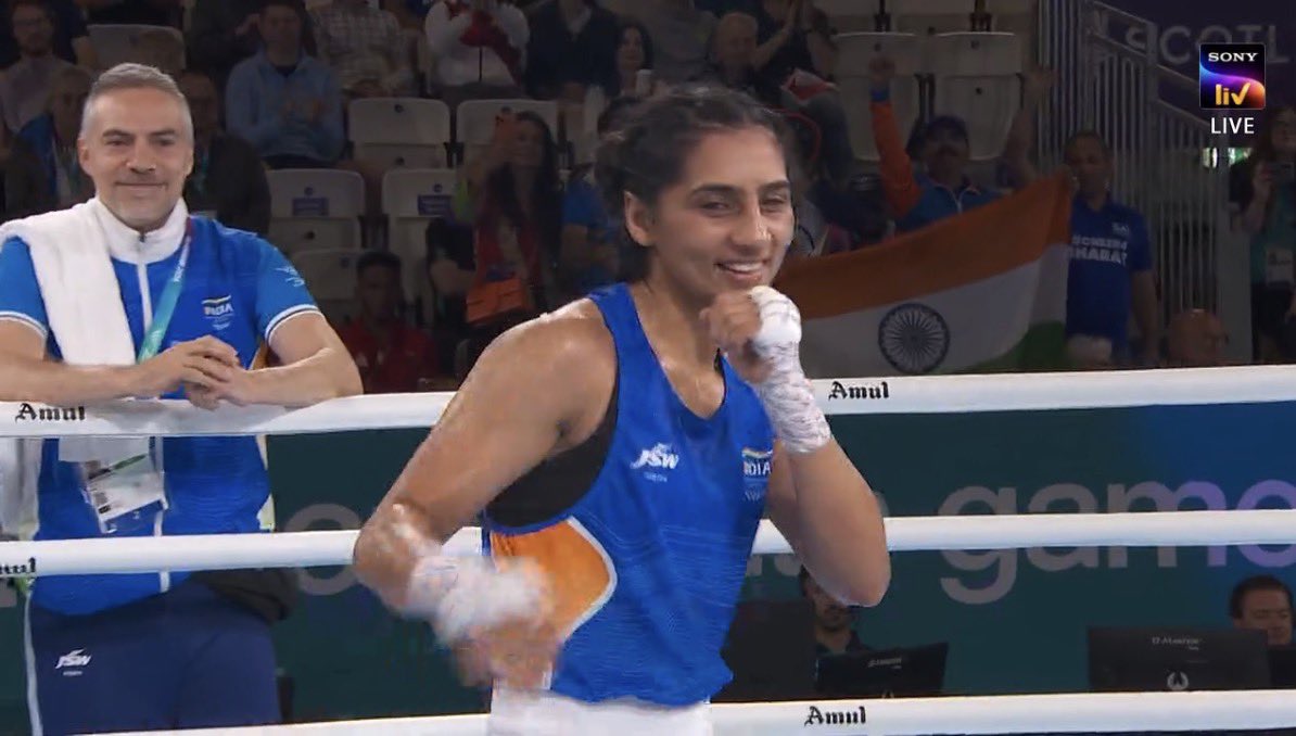 TheKhelIndia's tweet photo. 1st Boxing Gold Done, Next is Jaismine

Let’s GOOOOOOOOOOOOO!!! https://t.co/QDytMCw025