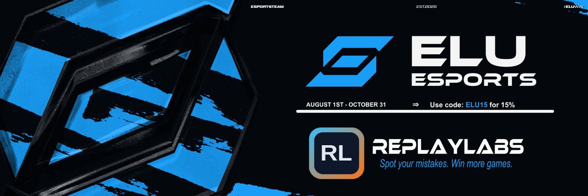 Elu_Esports's tweet photo. Elu Esports x @ReplayLabsApp 🫶

Get 15% off with code "ELU15" (Aug 1 – Oct 31)🫠.

Spot your mistakes. Win more games. Rank up. https://t.co/RIIHns1nWI
