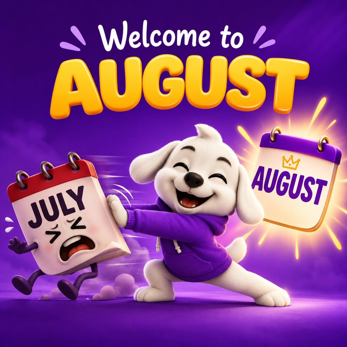 zubatoken's tweet photo. Welcome to August, $ZUBA Family! 💜🐾

A new month, a fresh chapter, and another chance to keep building. May August bring us bigger wins, new opportunities, and reasons to smile.

Let’s make this month count. 💜

Happy New Month! https://t.co/xIhaGwMy4F