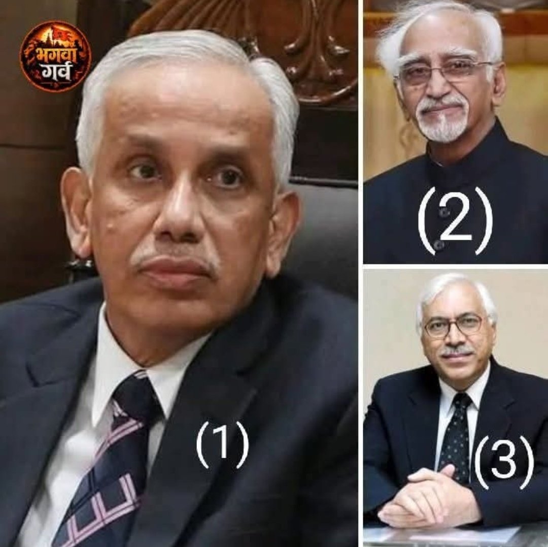 ImFashionista69's tweet photo. 𝗕𝘂𝘁 𝗠𝗼𝗱𝗶 𝗷𝗶 𝗶𝘀 𝗶𝗹𝗹𝗶𝘁𝗲𝗿𝗮𝘁𝗲..

🚨 The first picture is of Supreme Court Judge Abdul Nazeer*

*Those who refused to sign the Triple Talaq verdict!*

🚨The  second picture is of Hamid Ansari*

*Who was the 13th and 14th Vice President of India from 2007 to 2017.*

*On whom RAW Chief NK Sood had revealed that he had got many RAW officers of India killed!*

🚨The third picture is of former Election Commissioner of India NY Qureshi*

*During his tenure as Chief Election Commissioner, the highest number of illegal Bangladeshi Muslim voter cards were made in Jharkhand and Bengal.....*

*Educated or illiterate*

*But in matters of religion they are all the same!*

There is no country for them,

*Religion matters.*