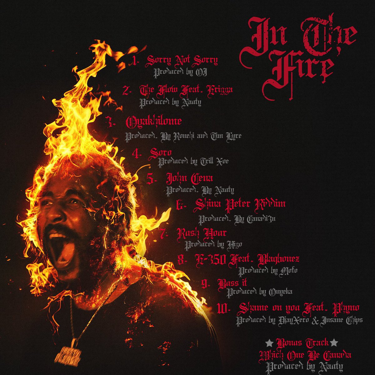 TheUpperEnt's tweet photo. Prettyboy D-O announces Album and official Tracklist for his fourth studio project, “In The Fire” 🔥

Features include Blaqbonez, Erigga &amp; Phyno. https://t.co/MQlRi7iu8I