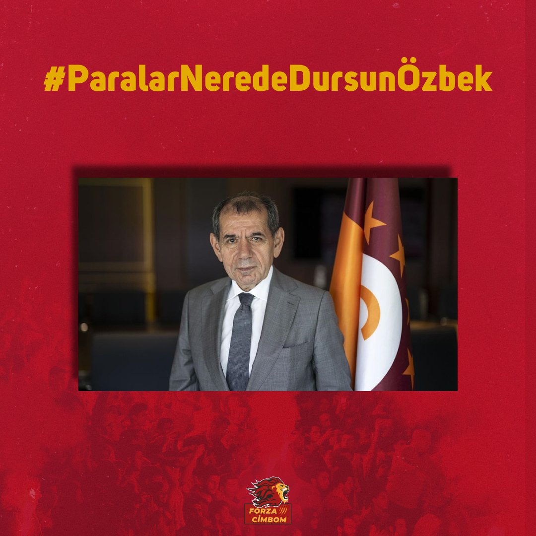 forzacimbom's tweet photo. 📲Galatasaraylı taraftarlar, “#ParalarNeredeDursunÖzbek” etiketini başlattı. https://t.co/ctH7l14vSq