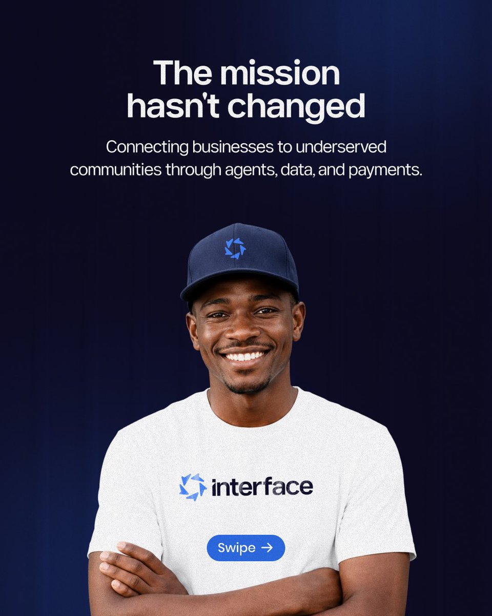 theinterface_co's tweet photo. A new look. The same mission. A bigger vision.

Today, we're introducing the new Interface.

This isn't just a new logo. It's a reflection of who we've become; a Market Access Platform connecting businesses to the markets that matter most through agents, data, and payments.
>>> https://t.co/4BYhrnwdRx