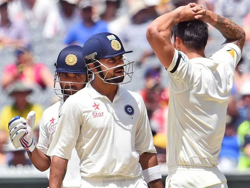 vivek23mishra's tweet photo. 🚨WHEN “RAIN SAVED YOU” TURNED INTO A CENTURY🚨

Mitchell Johnson :-“First, I tried to sledge Virat Kohli. I wanted to get into his head, make him doubt himself. Then rain interrupted play. At lunch, I walked up to him and said, Mate, rain saved you today… you were out. Virat just smiled at me and said, My hundred was guaranteed even if the rain hadn’t come. But then he walked out after lunch and smashed a hundred like he had already written the script in his mind. that’s why he’s a once-in-a-generation player.