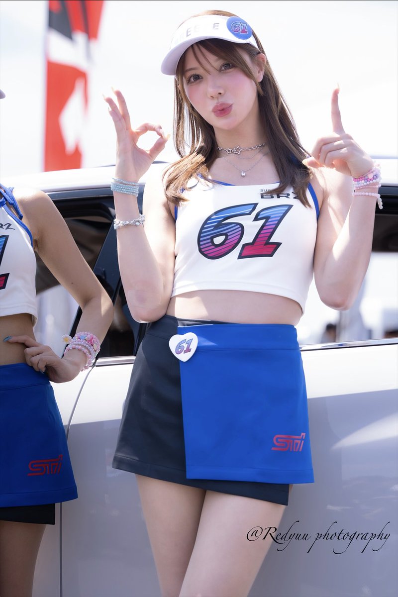 Red77Yuu's tweet photo. SUPER GT Round 4 fuji
model @rina_sakurada 
model @ri_tan_730 
model @Roa_Ezaki 
model @mizukami_jasu 

2026 SUBARU BRZ GT GALS BREEZE https://t.co/OGTGHLHLMk