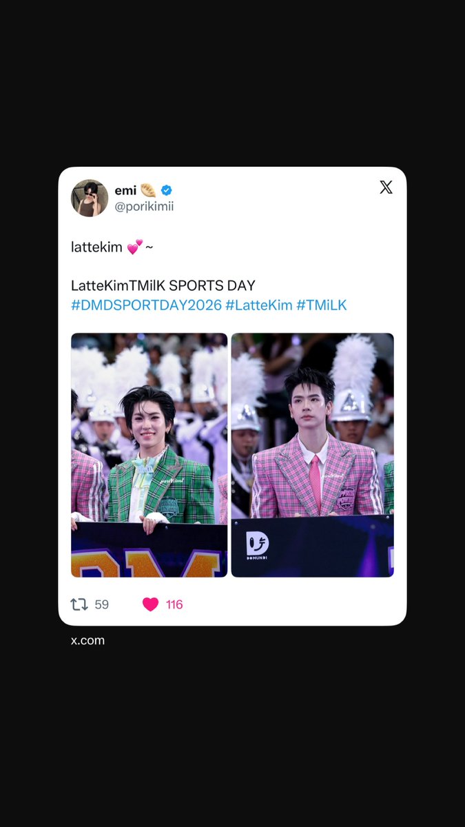 Lattekim__'s tweet photo. ╚✧IGSTORY UPDATED✧╝
╚►minensg.18 | Latte.tnc | Kkim_pst_

LatteKimTMilK SPORTS DAY
#DMDSPORTDAY2026 

🗓 1 August 2026
@latte_tnc
@Kkim_pongsaton 
#LatteKim #ลาเต้คิม #LatteTNC #kkim_pst https://t.co/7tToCDhxDb