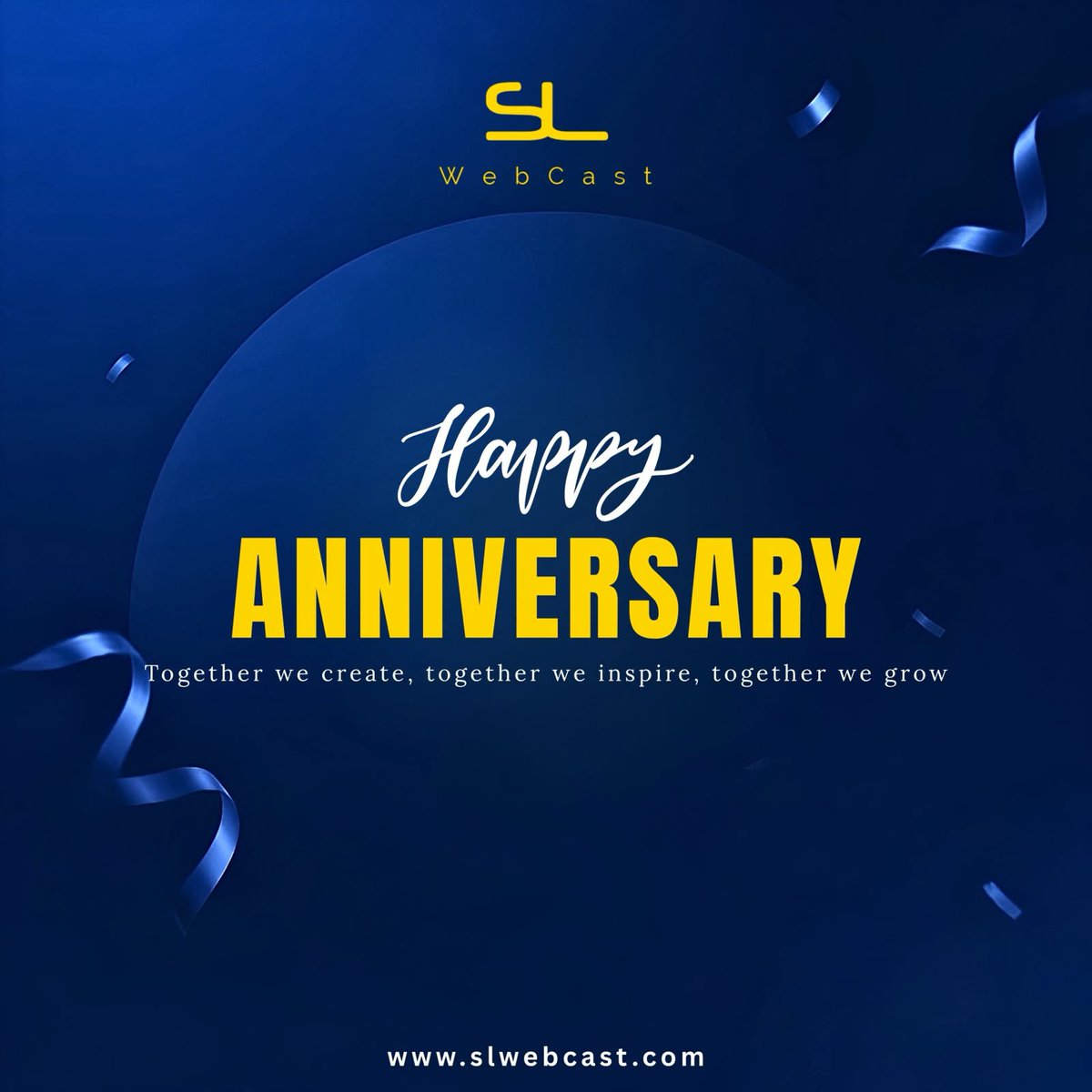 SLWebCast's tweet photo. Today, we celebrate not just an anniversary, but a journey built on dreams, teamwork &amp; dedication.

Every achievement, every challenge &amp; every moment has shaped who we are today. We are grateful for everyone who contributed to our growth.

Thank you for being a part of our story. https://t.co/eeHf931zn6