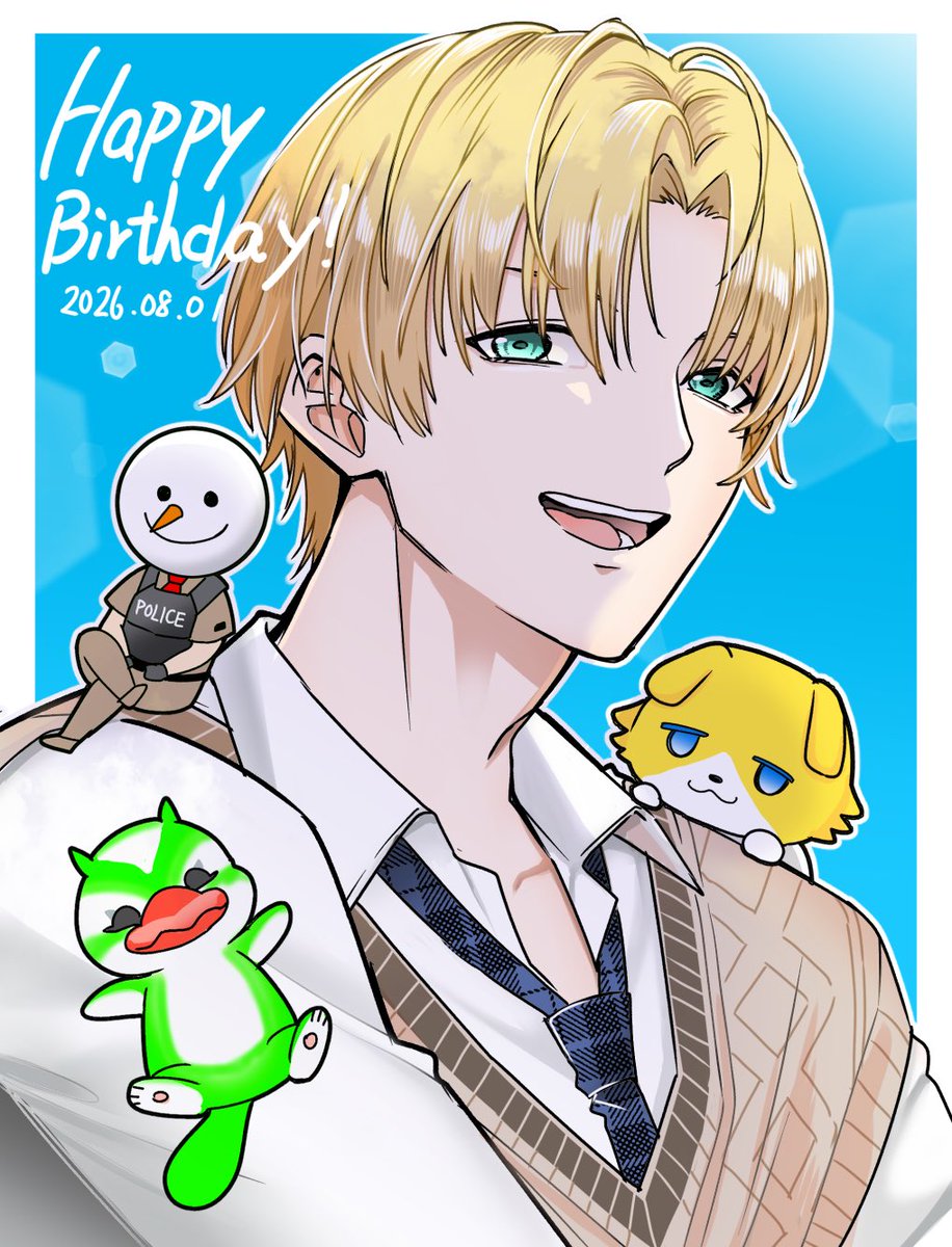 kani_ha_umai's tweet photo. お誕生日おめでとうございます〜！

#エビオ誕生日スペシャル https://t.co/0jEMDobk6y