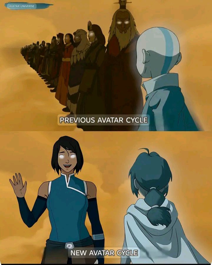 brainstorm_chan's tweet photo. Korra be like, "it's me, hi, I'm the problem, it's me". https://t.co/pfi5x8m1ZO