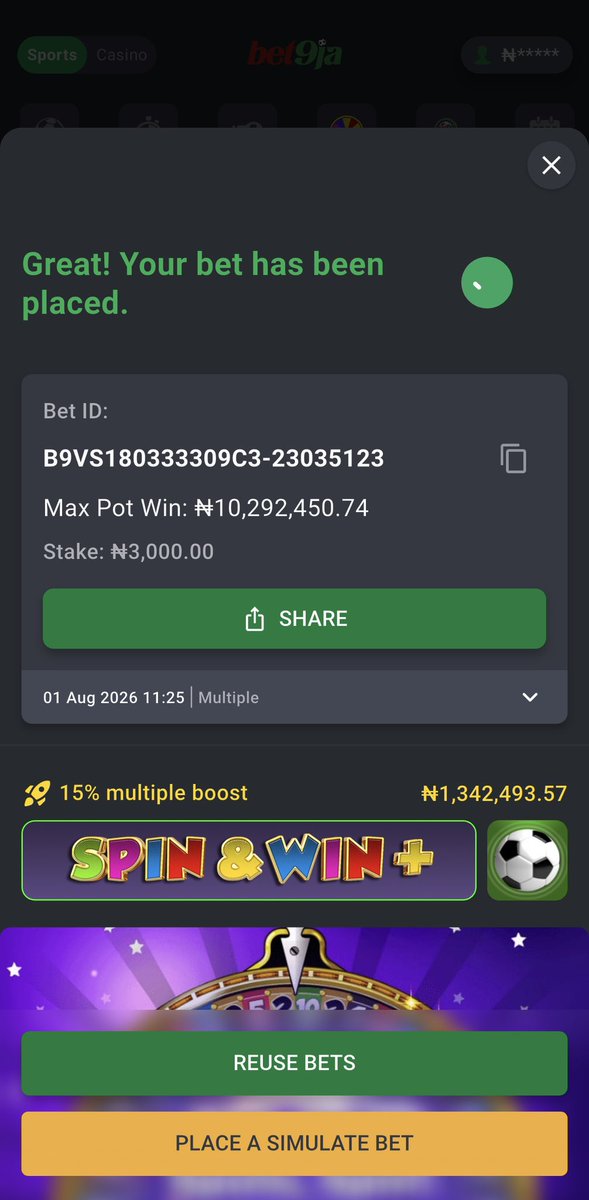 MrBeeSZN10's tweet photo. 💚DRAWS ON @Bet9jaOfficial

CODE ⏩️ 5LTG8FK

CODE ⏩️ 5LTV73C

STAKE RESPONSIBLY. 🔞

#Bet9jaCode https://t.co/3xeSkChjfc