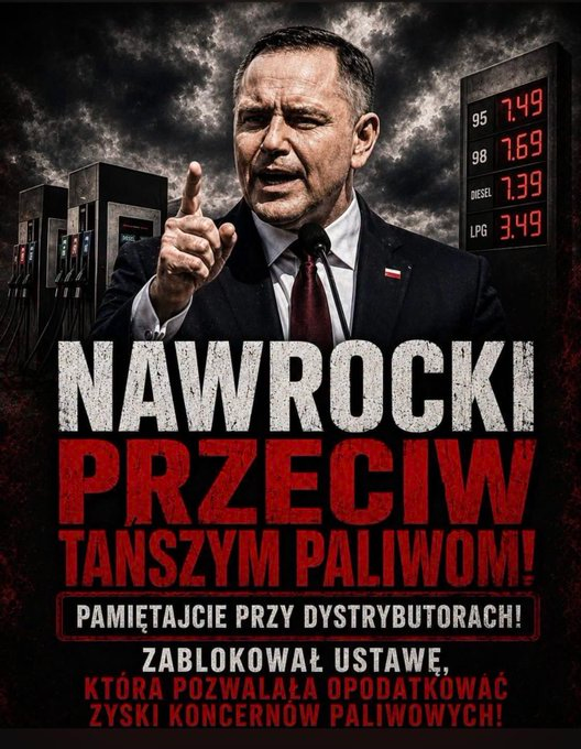 Cezary541's tweet photo. @Nawrocki25 Pamiętamy, kto https://t.co/EPh20j9CIa. przyczynił się do tych wysokich teraz cen paliw w naszym kraju. https://t.co/oXVwA0lhk1