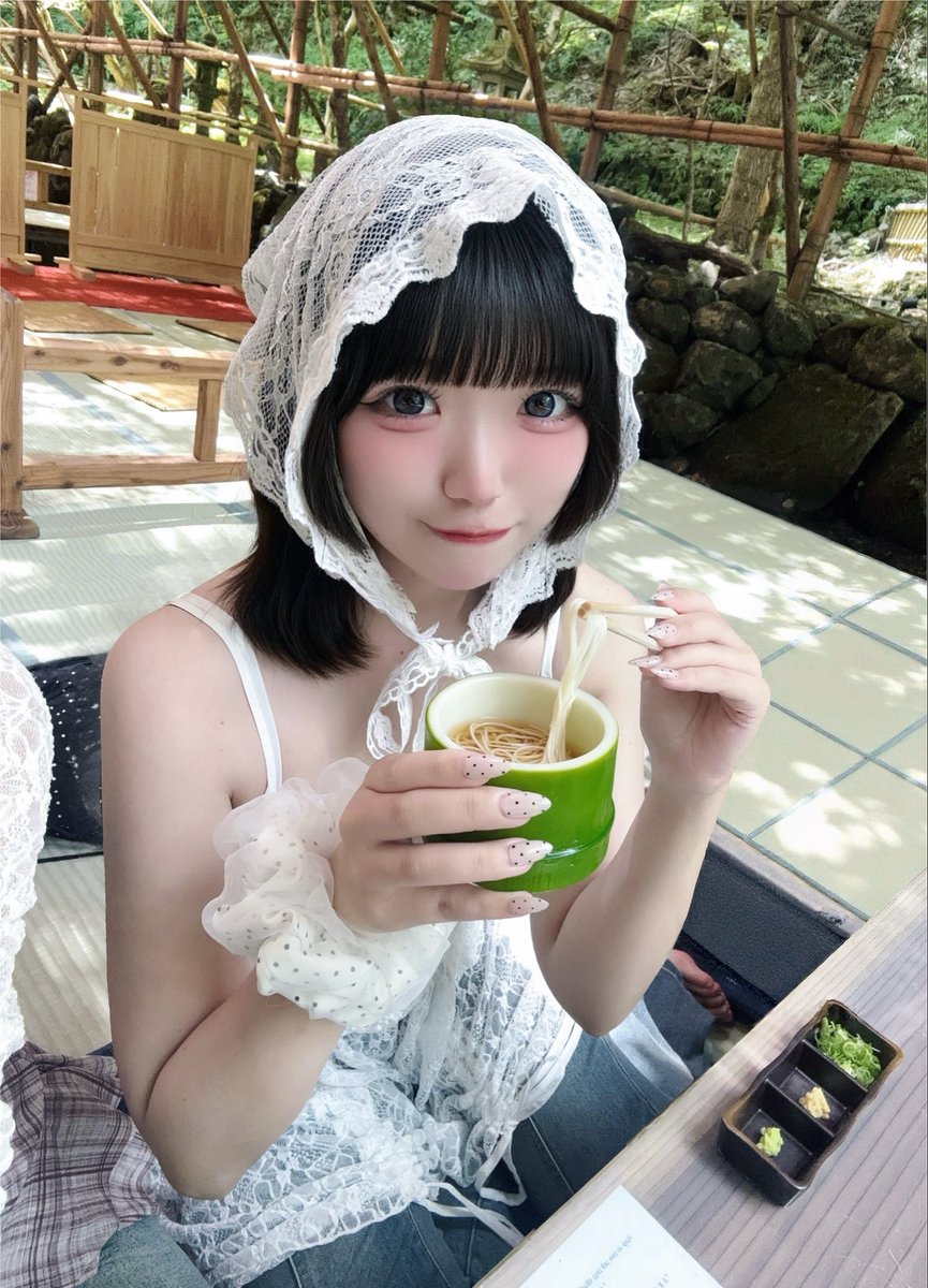 maid_nao's tweet photo. 流しそうめん️️꙳⟡ https://t.co/4RaufdBzHr