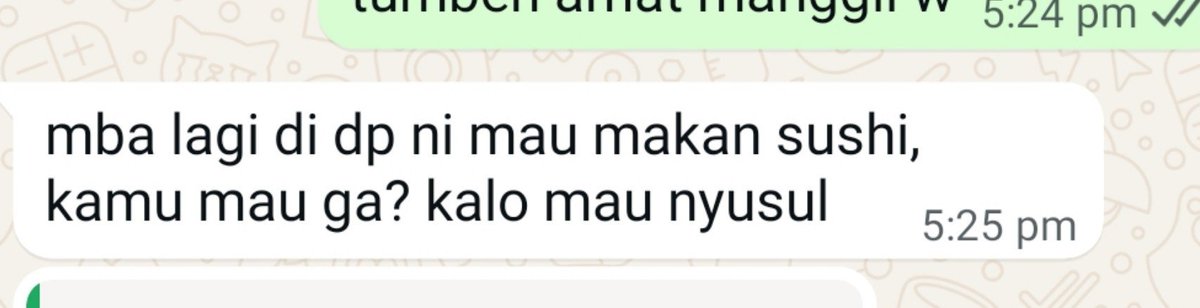mielsastryd's tweet photo. BHAPPP CUMA ORKA YG BIKIN GUA NOLAK SUSHI (over tapi fakta) https://t.co/DeKSyh5rf0
