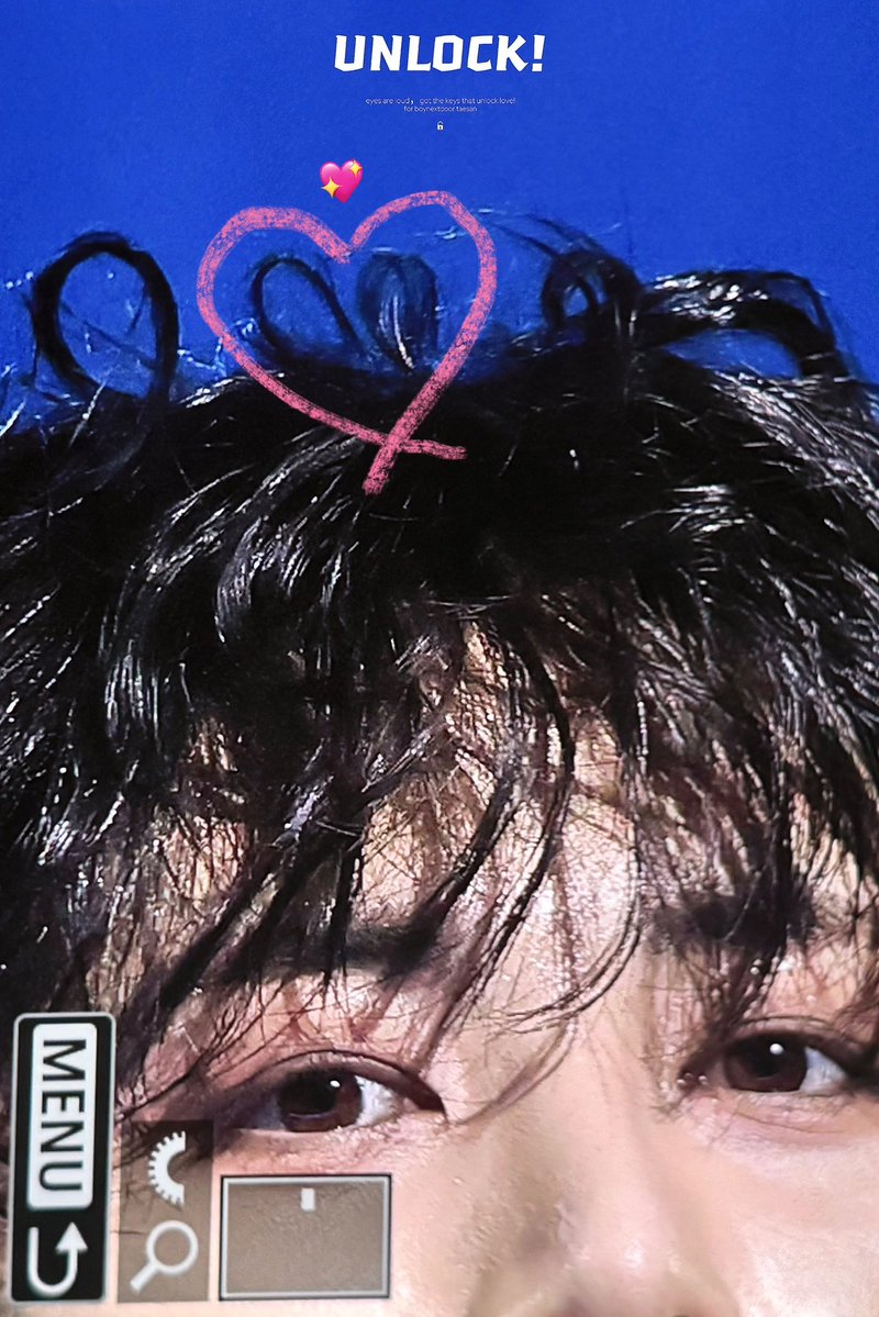 mycatdongmin's tweet photo. the heart shaped curl  . TAESAN UR SO FULL OF LOVE 😭😭😭😭🫳💖 https://t.co/RdJfPjxpPp