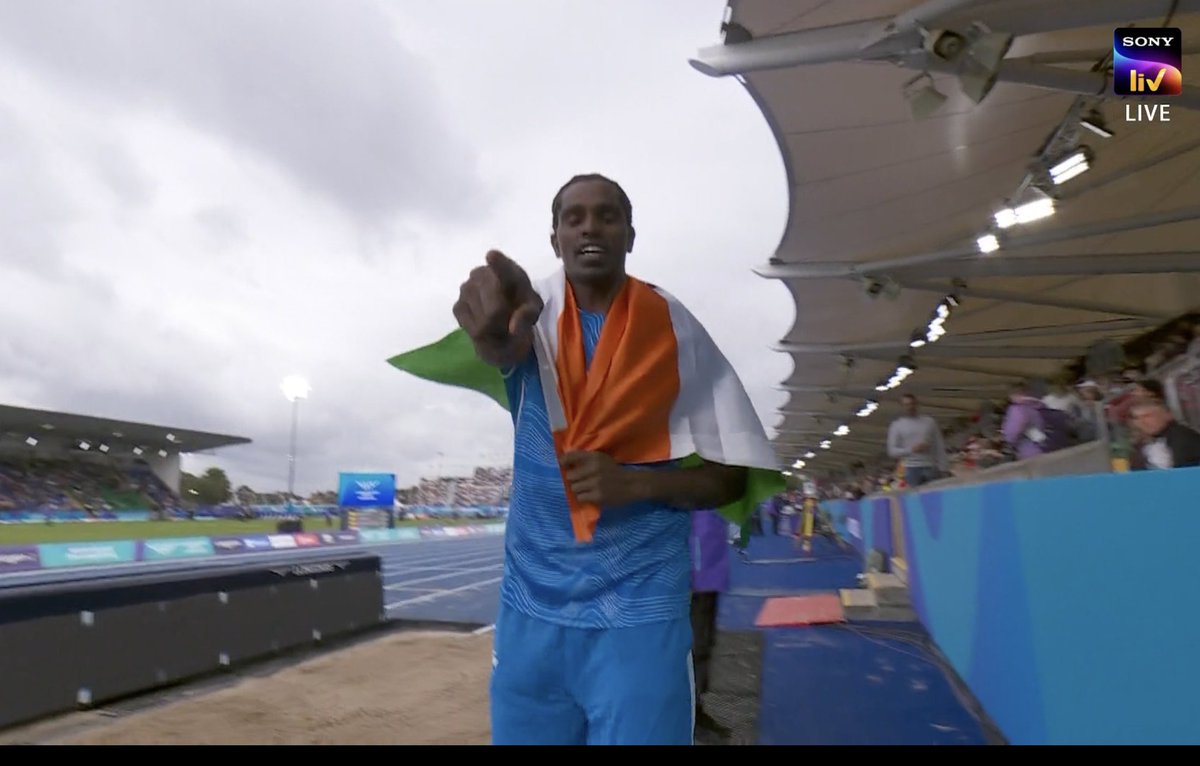 vinayakkm's tweet photo. #CWG2026 #Glasgow2026 

🥈 Praveen Chitravel 
🥉 Selva Prabhu Thirumaran 

For the 2nd straight edition of CWG, it is two medals in the men's triple jump for India. This time Praveen makes up for missing out in Birmingham, finishing 2nd. And Selva takes 3rd place. 👏 https://t.co/hOdBIQSHOf