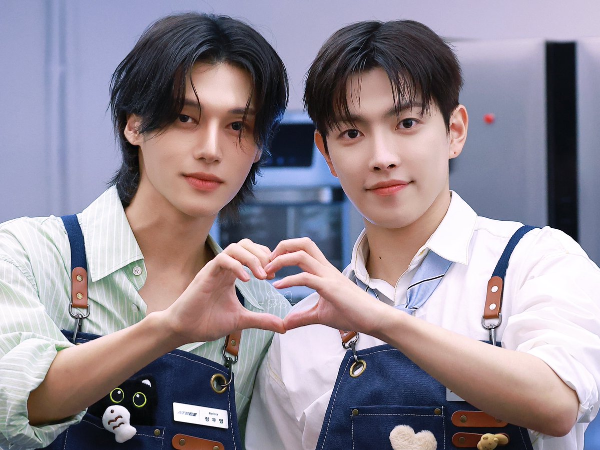 simple_six66's tweet photo. 260724 HD

#에이티즈 #ATEEZ 
#홍중 #우영  #HONGJOONG #WOOYOUNG https://t.co/FiYfcLQdPw