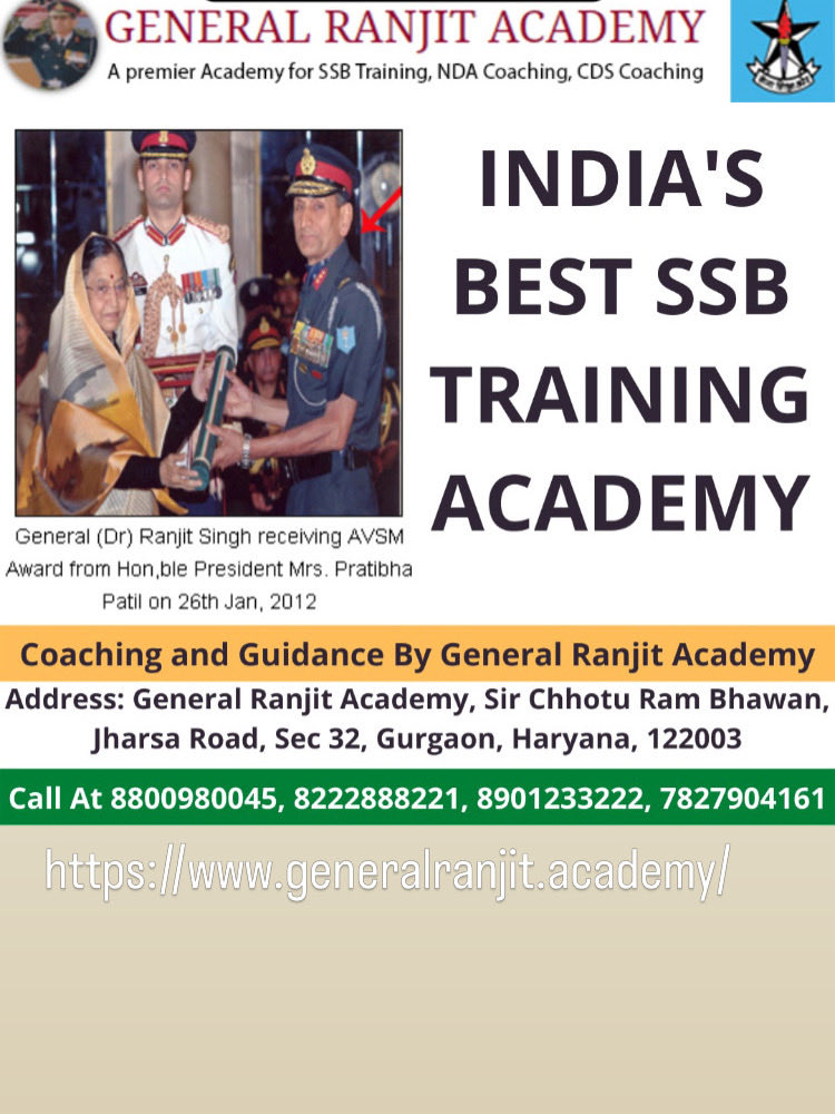 GenRanjit's tweet photo. ds  Ssb coaching in Gurgaon by General Ranjit Academy. Contact. 8222888221. Or. 8901233222 https://t.co/EGVVcSEB9e