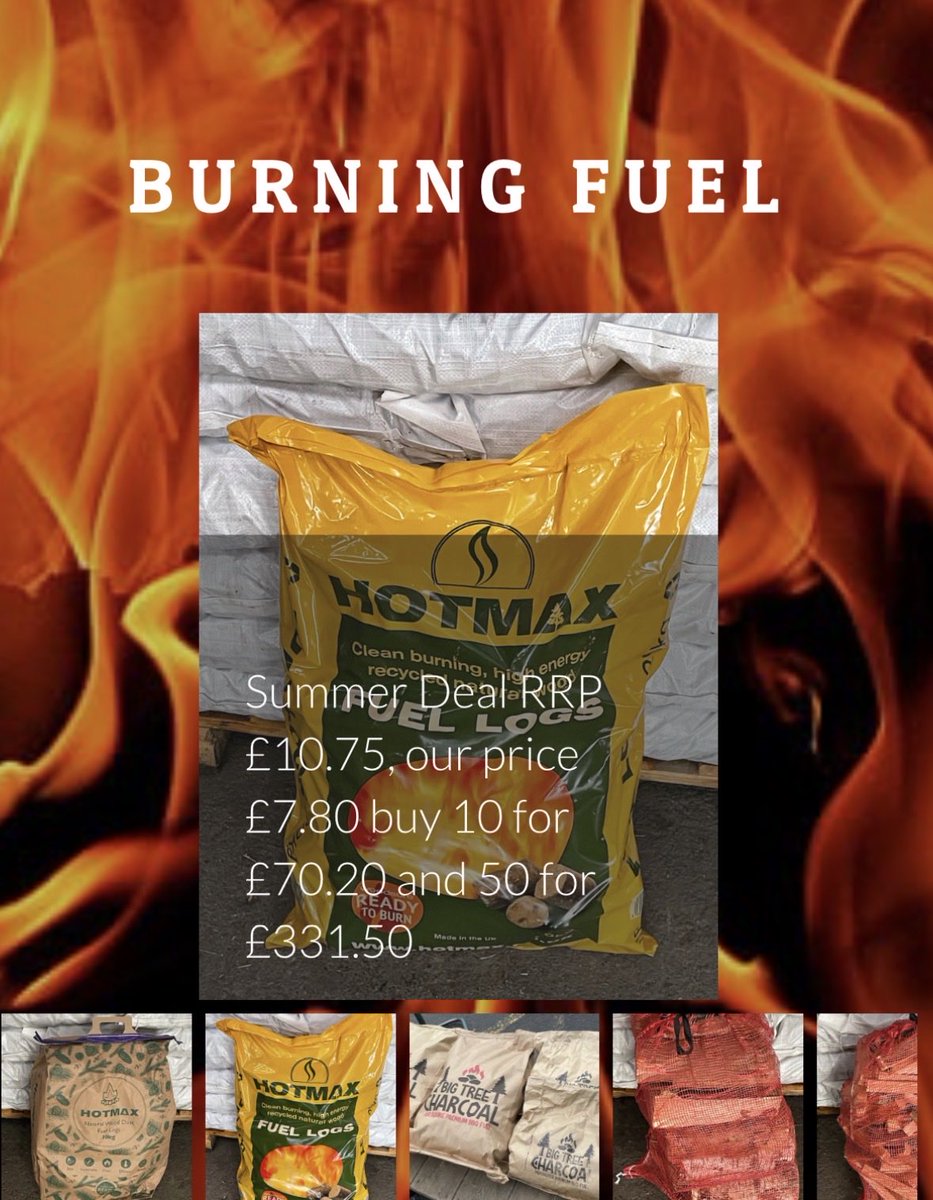 McCash's tweet photo. We currently have a great ‘early bird’ deal for people wanting to fill their log stores before winter on our Hotmax compressed logs https://t.co/PbugoEjiwb