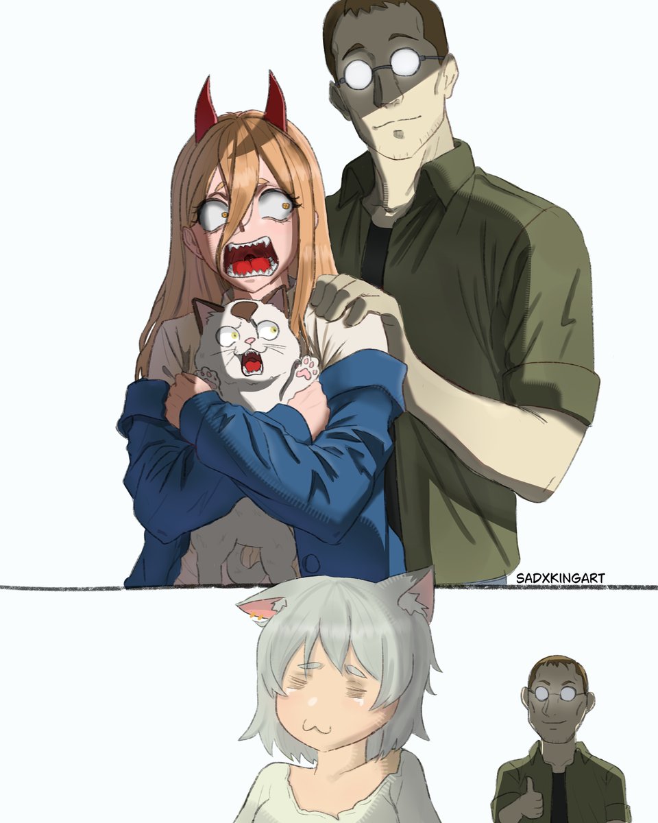 SadxKingArt's tweet photo. You two seem really close. 

#csm #chainsawmanfanart #fma https://t.co/rn64ttA20K
