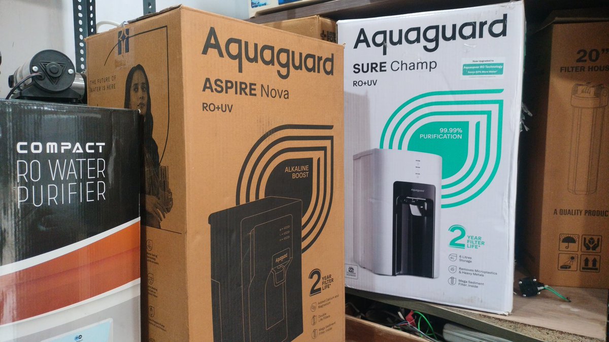 SAWBidar's tweet photo. Water purifier
Salea &amp; service 

Aquaguard available now. https://t.co/WyOvzQAFYl