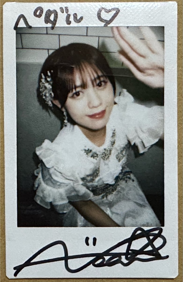 pedachan's tweet photo. #勝手にタイトル 
「よっ！　ペダちゃん元気？」
#フルコースオンライン特典会 
#ななみのチェキ帳
#阿部菜々実 https://t.co/4odzVyzHkg