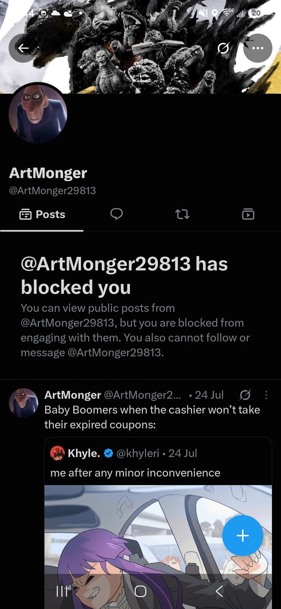 mUddddd11's tweet photo. Getting blocked for liking a movie. Twitter is actually hell on earth 😂😂 https://t.co/Dw9VCmgX3B