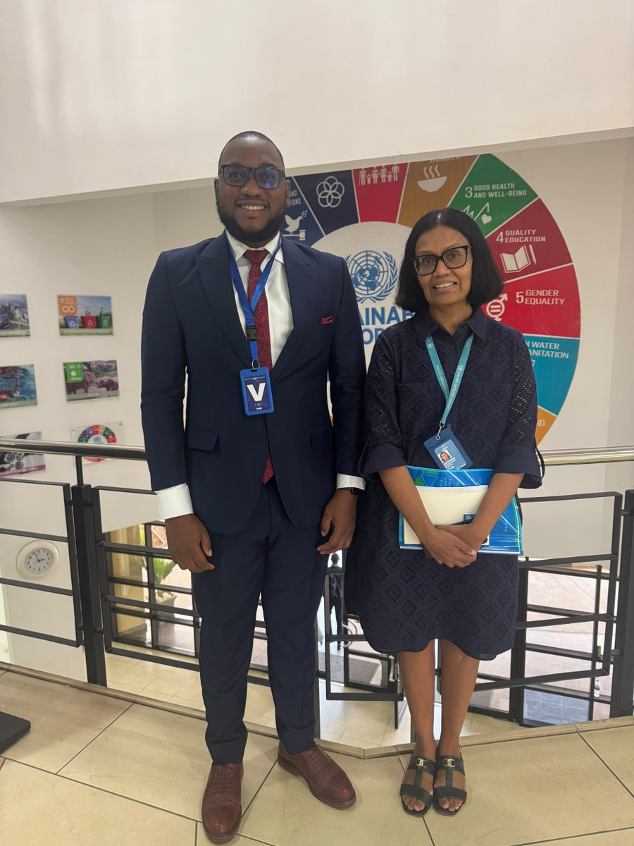 Trajdenngo's tweet photo. Our Executive Director, Mr @Kelechii_Imo, held a strategic meeting with the United Nations Development Programme - @UNDPNigeria Governance Team at the United Nations House, Abuja. https://t.co/rRG6WmM5xF