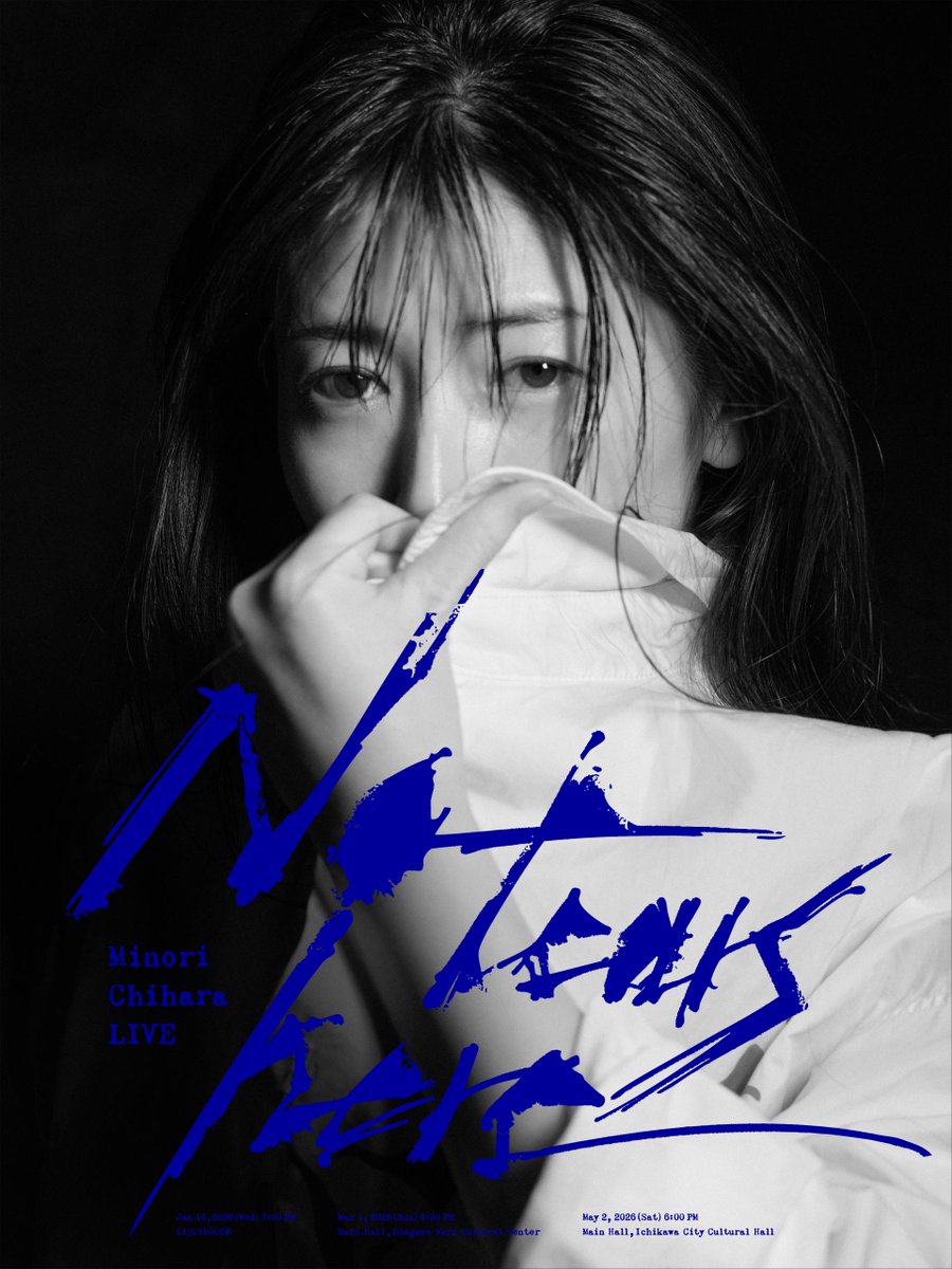 minori_contact's tweet photo. 発売決定！

Blu-ray
Minori Chihara LIVE — No tears here
2026.11.25(水) 

https://t.co/pfDBPBvcag

#茅原実里NTH https://t.co/vkw7shuj2z