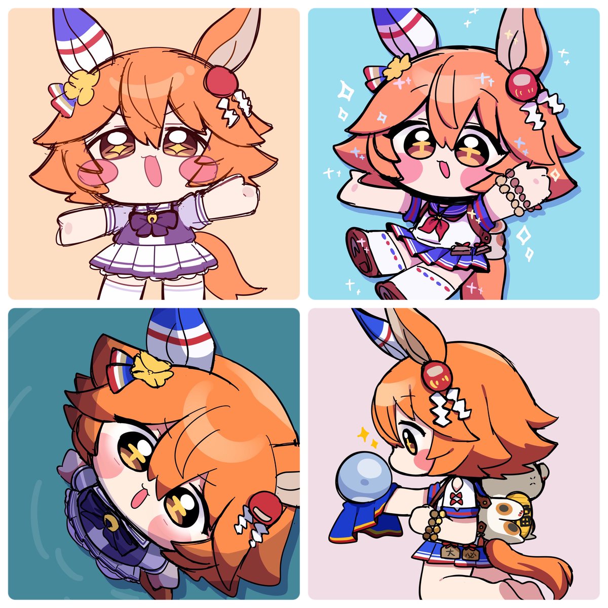 meimyan's tweet photo. ウマ娘編！フクちゃんいっぱい描いた
 #今月描いた絵を晒そう https://t.co/sUIUBEqRAr