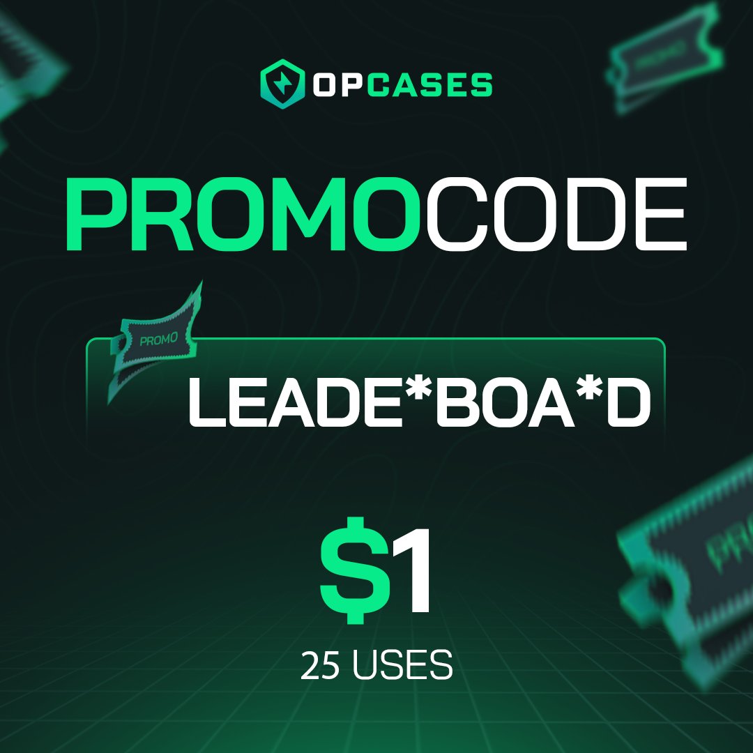 opcasescom's tweet photo. 🎁 FREE $1 on https://t.co/cQ7gqAGmK0!

🟩 Min. level: 0
🟩 Limited to 25 uses

Don’t miss out — good luck! 🍀 https://t.co/lJDNaTug1R