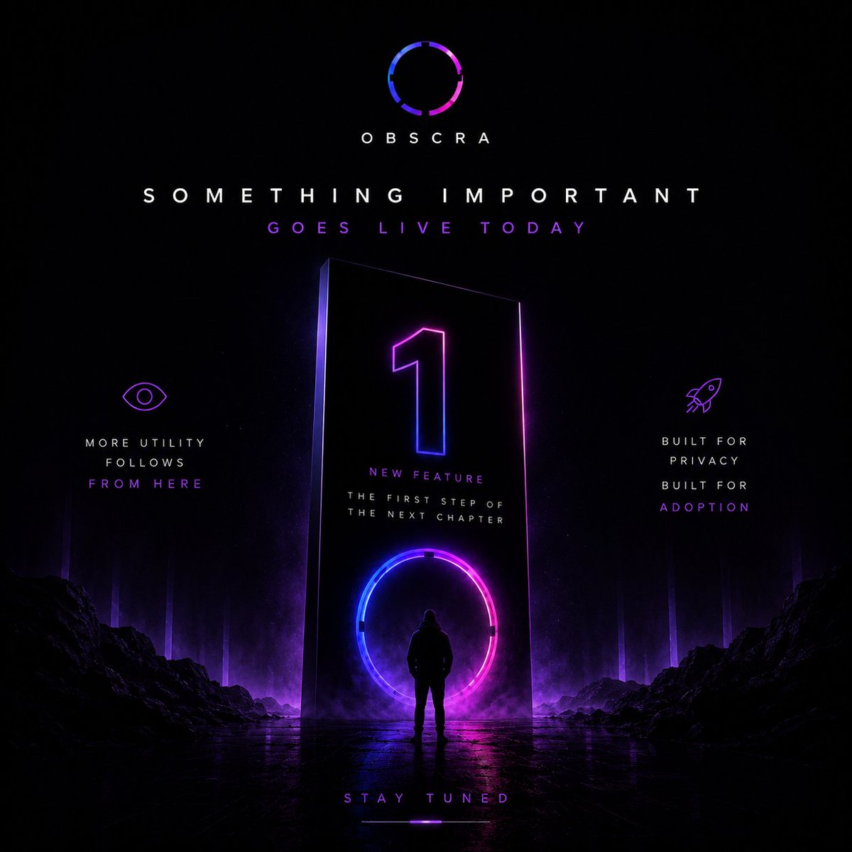 Obscra_void's tweet photo. Today marks the beginning of the next chapter for $OBX.

One new feature goes live today.
It's only the first step.
More utility follows from here.

Stay tuned. 👁️ https://t.co/ryxnsWnxCW