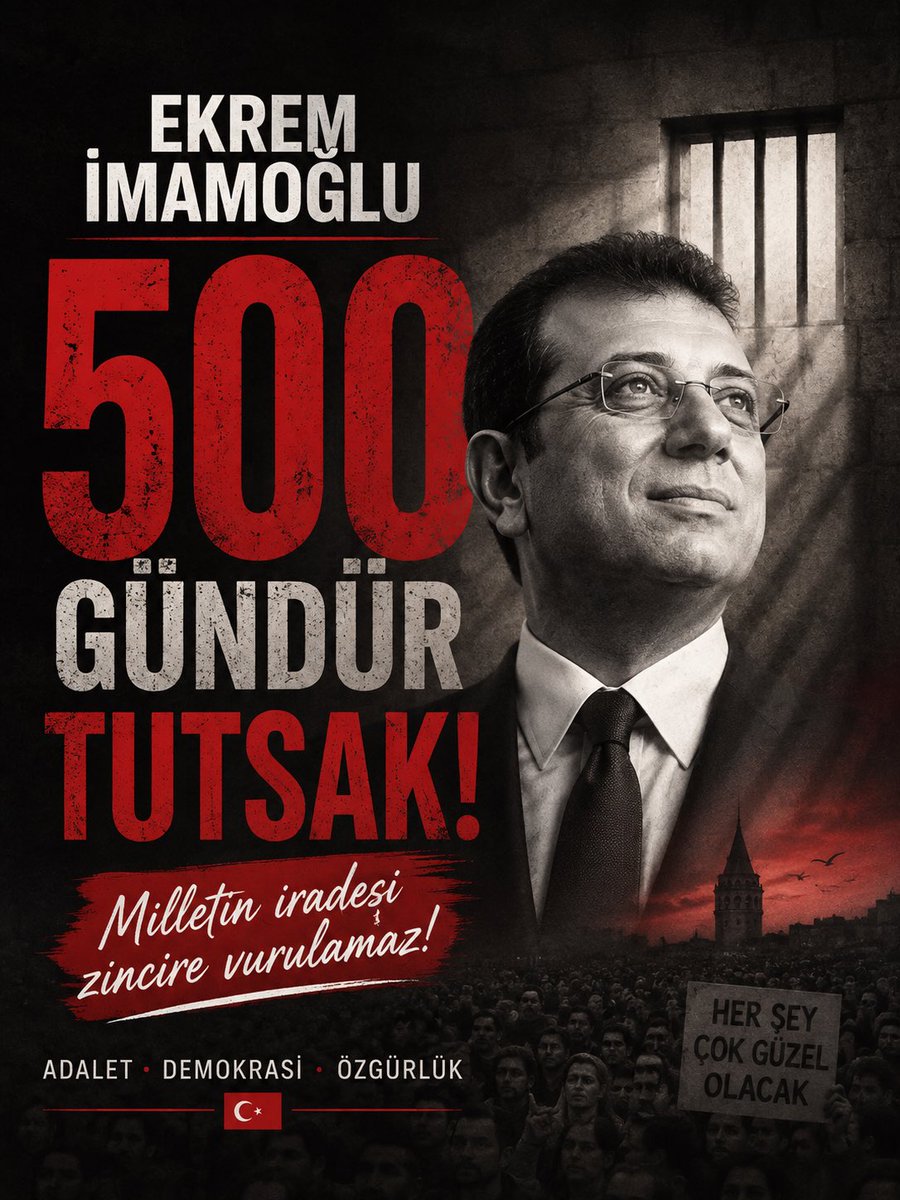 incecitayfa's tweet photo. Milletin umudu Ekrem İmamoğlu 500 gündür tutsak! https://t.co/DtxrSmty9O