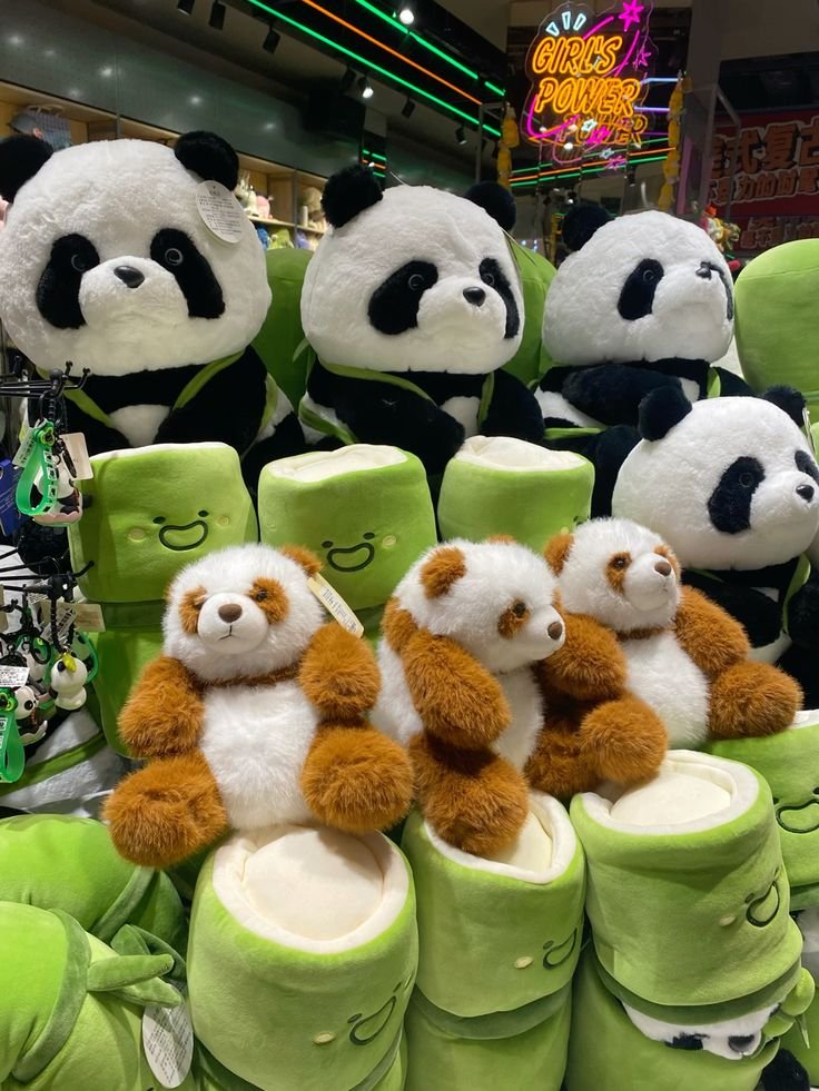 a_anming's tweet photo. Couldn't walk past these adorable panda plushies without stopping. They're impossible to ignore and perfectly capture one of China's most iconic symbols. Every shopping trip seems to come with a few unexpected favorites.

#Panda #China #Travel #Shopping #Cute #ExploreChina https://t.co/BS8qAAduLO