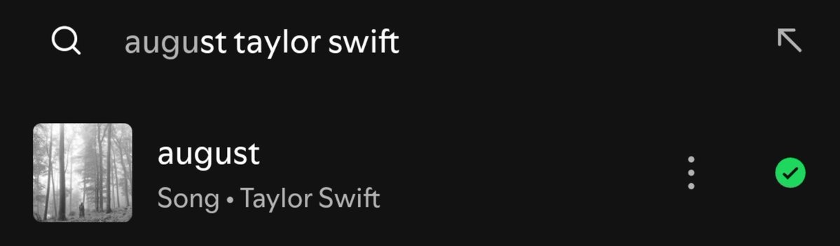 SwiftiesHQs's tweet photo. 🚨 Stream on Spotify and reply with your individual link to the song "august" https://t.co/NnmCNSxLWZ