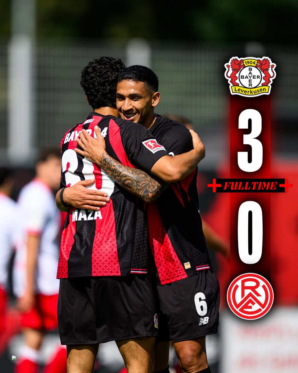 bayer04_en's tweet photo. 04/04 wins ✅😍

90+4' | 3-0 | #B04RWE https://t.co/Sxy3C1MDxw