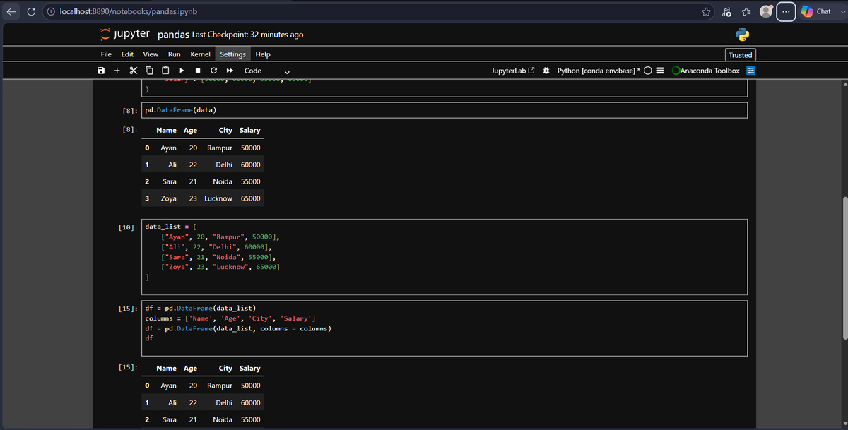 imohammadayan's tweet photo. Completed Python &amp; NumPy ✅

Now starting Pandas and excited to learn DataFrames and work with real-world data.

Slowly building the skills needed for AI &amp; ML.

On to the next chapter. 🚀

#Python #NumPy #Pandas #AI #MachineLearning https://t.co/saDASAEhFS