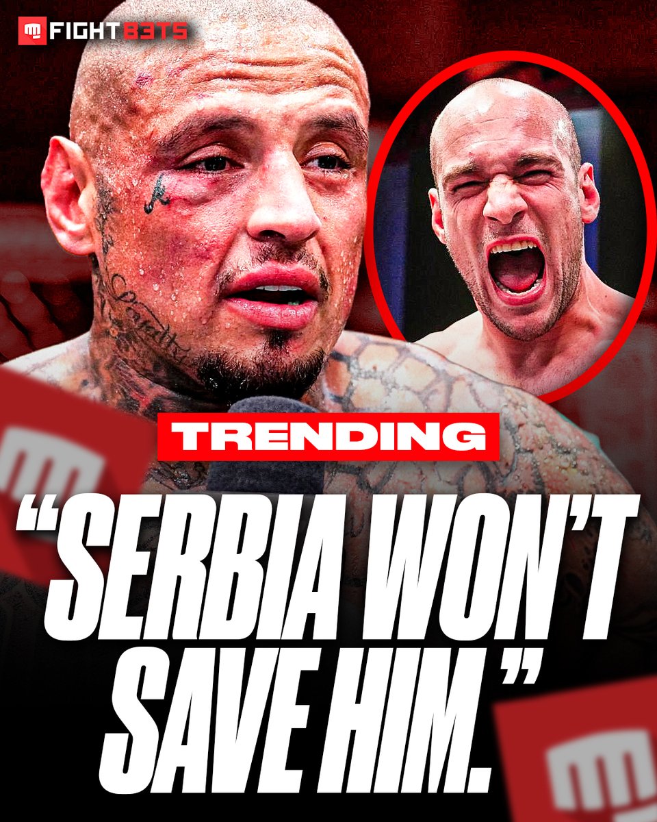 FIGHTBETScom's tweet photo. 🇷🇸 Apparently Serbia can't save him... we'll find out Saturday. 😅

#UFC #Medic #Rodriguez #FIGHTBETS https://t.co/wdONwDVId4
