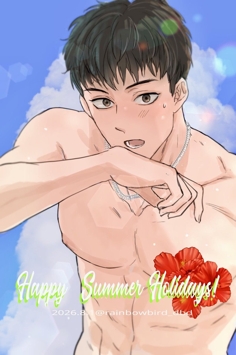 rainbowbird_dbd's tweet photo. #dbdfanart
テヨンの水着スキンありがとう！！
ありがとう！！🌞🌴🌺✨
(安心してください…履いてますよ！) https://t.co/X145HiBtZ0