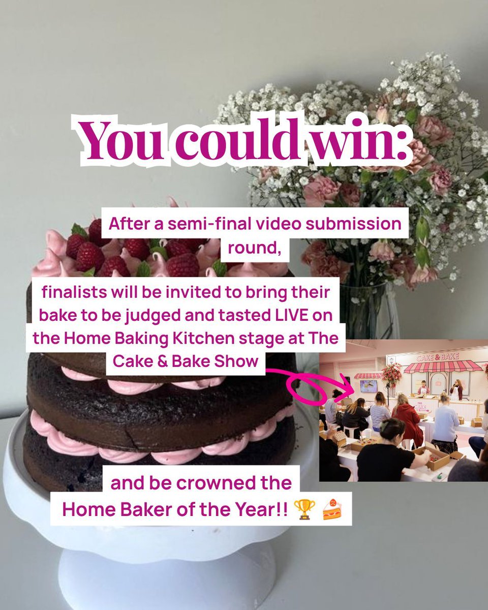 CakeandBakeShow's tweet photo. Look away if you hate chocolate 🍫 👀

It's Chocolate Month in the Home Baker of the Year Competition!! 🤤🍫🍪 Post your chocolate bakes, past or present, for a chance to win! 🏆👉

Enter now - Instagram competition only 🍫 https://t.co/oPQAB8ODun    #HomeBakeroftheYear26 https://t.co/flw4V7lfDk