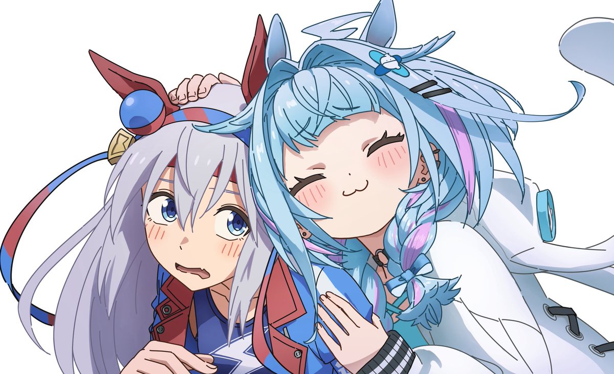GENJIMARUUKO's tweet photo. すうちゃん×タマちゃん描いた！

シングレ同時視聴、タマモクロスが毎回出る度にすうちゃんがメロついて過呼吸になる様が面白いのでオススメです🙏🙏
#すくすく枢
#ウマ娘 https://t.co/RNotMlARgV