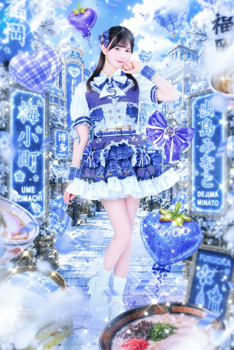 umekomachi_idol's tweet photo. 【メンバー公開】

♡出島みなと（でじま みなと）
♡@minato_umeko 
♡color：青

「みなとに寄港していかん？💙」

#ウメコマチ https://t.co/umxIKrWfLB