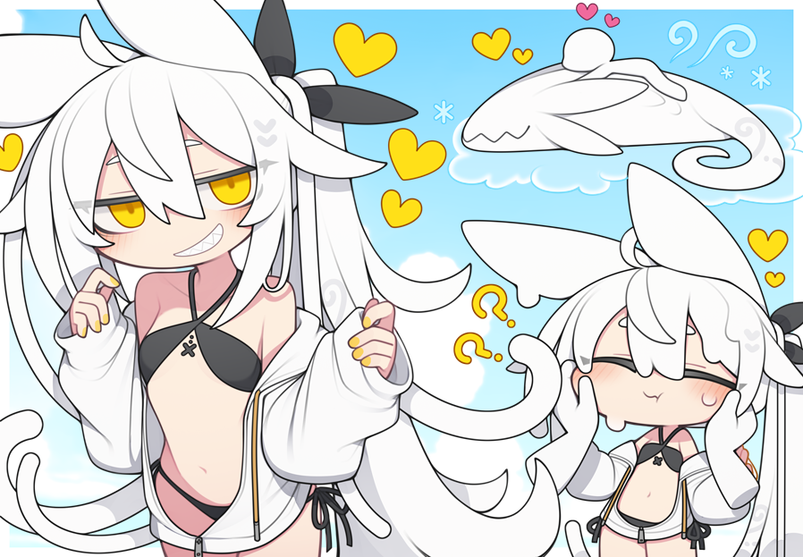 kisaragi_kaya's tweet photo. ドロドラの水着とヒンヤリ体温 https://t.co/kVyiwWrJ2i