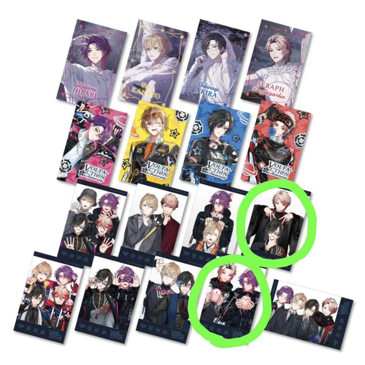 dhdh_trade's tweet photo. 【交換】 にじさんじ VOLTACTION 4thAnniversary チェキ風カード 缶バッジ

譲▷画像1枚目

求▷画像2・3枚目○印

郵送でのお取引となります。検索からでもお気軽にお声掛けください。 https://t.co/QkdvABcA2d