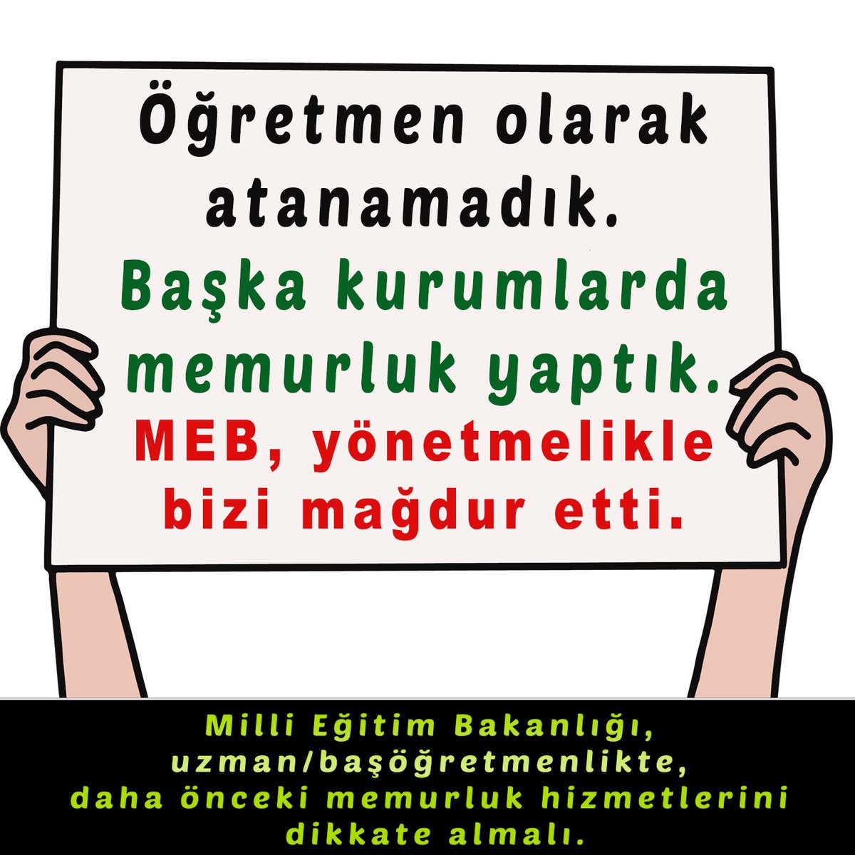 yilmazsen35's tweet photo. Sendikalar, öğretmenler ve memurlar söz konusu olduğunda neden sessiz?
Biz hep yalnızız. 

Uzmanlık ve başöğretmenlikte geçmiş memuriyet hizmetleri sisteme dahil edilmeli, hak iadesi yapılmalıdır.
@_aliyalcin_
@TalipGeylan06
@kademozbay_
@KemalIrmak_
@leventkuruoglu
@oguzozat
@alper_ogretici
@EgitimBirSen
@turkegitimsen
@egitimis
@talatyavuz29
@RamazanCakirci
@ErmisErol
@ugurbasar60
@edipuzen
@Mahmut__ozay
@Metin_DEMEC_16
@OmerOzyavuz06
@sdaolgun
@mehmet_uca
@alideniz02
@tekdemiRamazan
@ACAR16RAMAZAN
@sinmozcan
@CetkinGulay
@MuammerKaraman
@mebpersonel